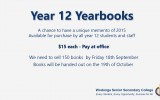 Year 12 Yearbooks 2015